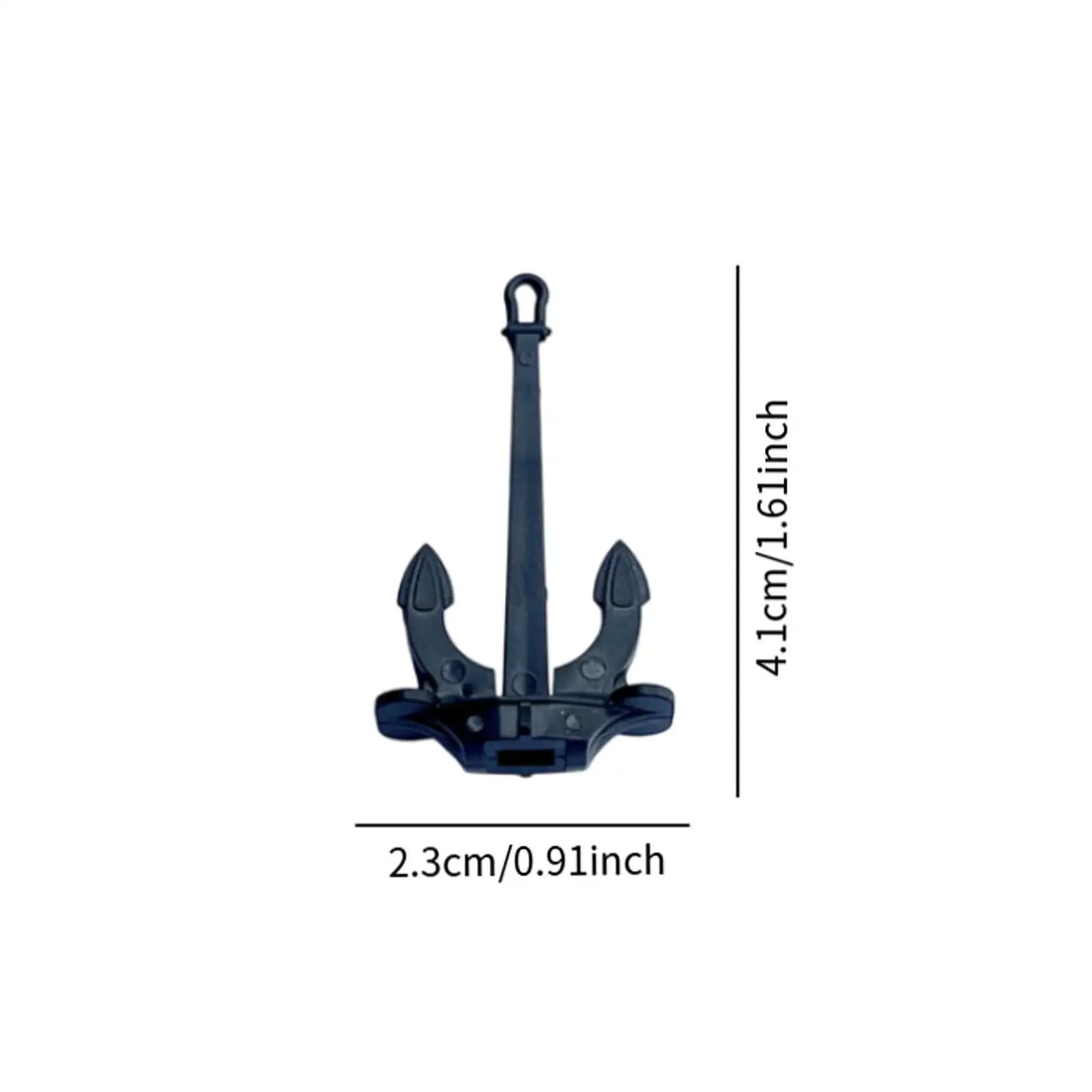 Simulation RC Boat Anchors Miniature Movable Rod Model Ship Parts Plastic Marine Accessories for DIY Nautical Projects