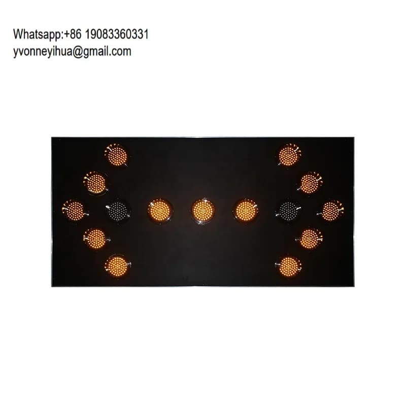 Pannello LED Direzionale per Veicoli da 1500*750MM per Costruzione Stradale, Prezzo all'Ingrosso di Fabbrica con 12 Anni di Esperienza