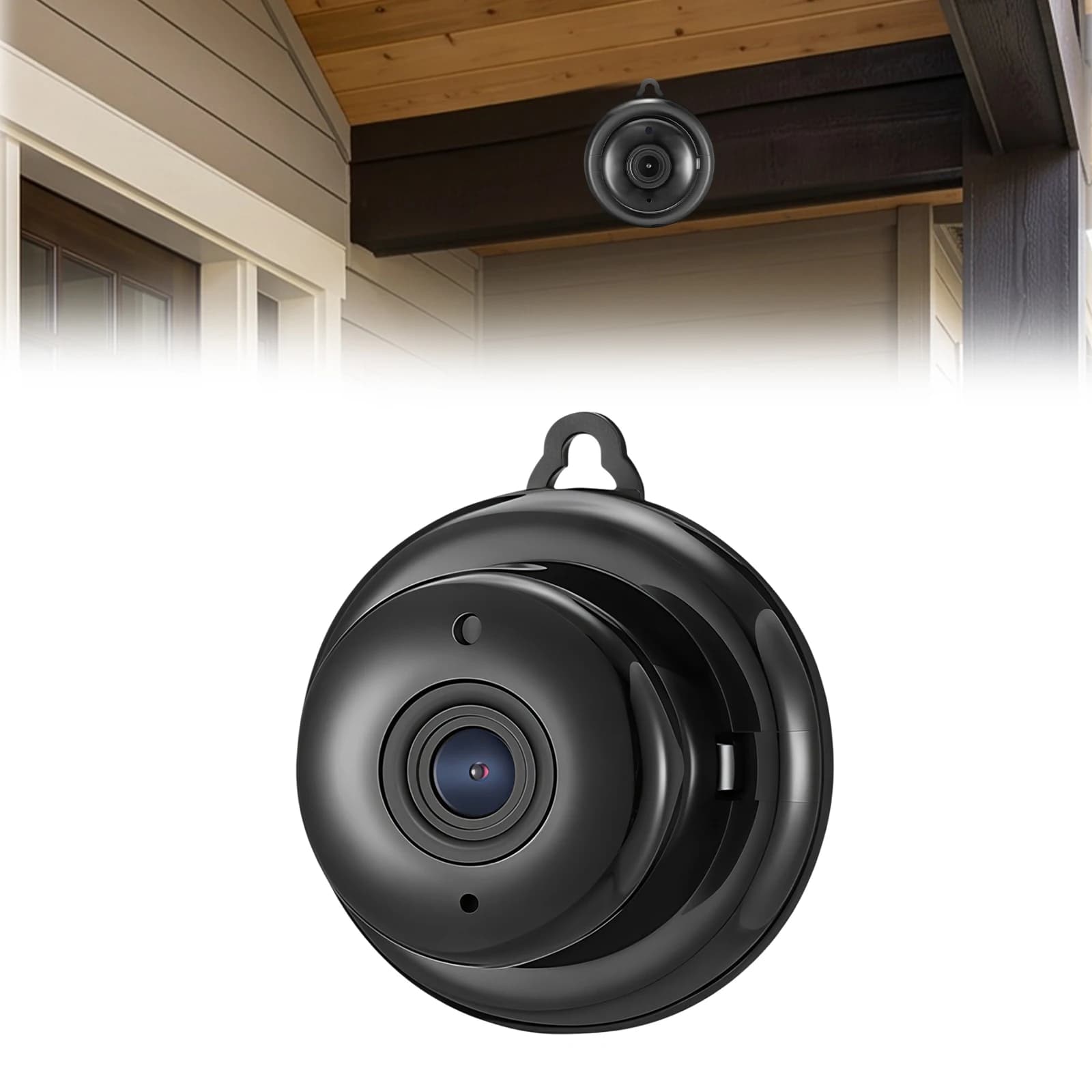 Mini WiFi Wireless HD Video Camera with Night Vision Wireless Mini Action Camera for Daily Office Work Indoors Monitor Occasions