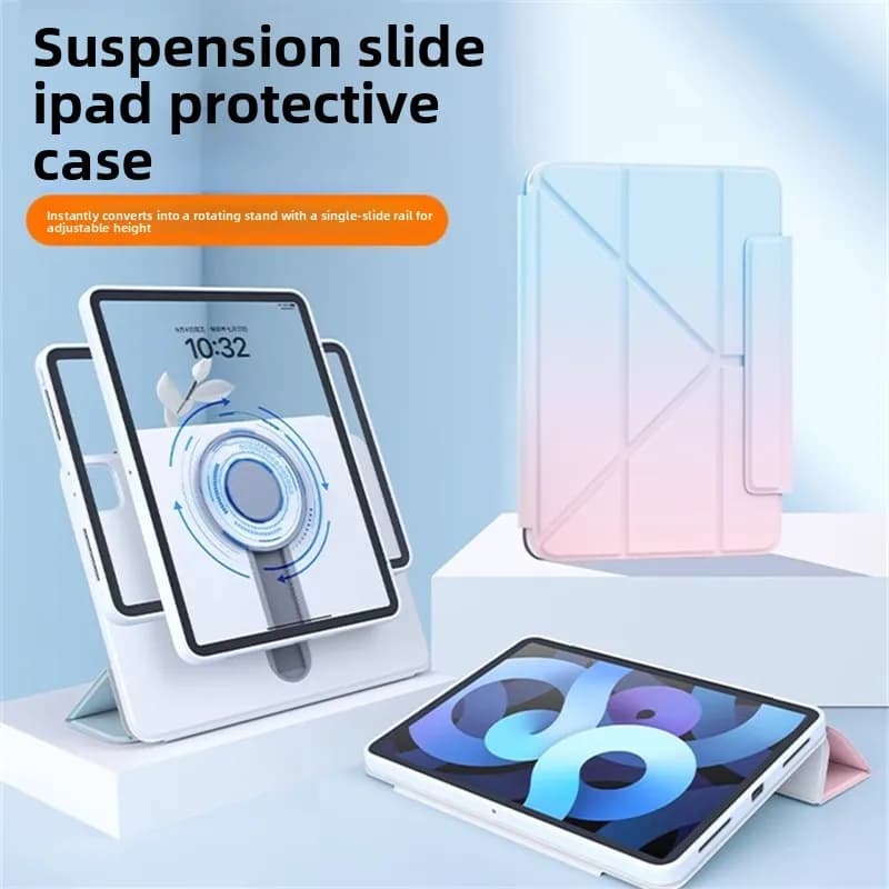 Binario scorrevole galleggiante per custodia tablet iPad 11th 10Gen all-inclusive Air13 cassetto slot per penna separazione magnetica copertura tablet Pro11