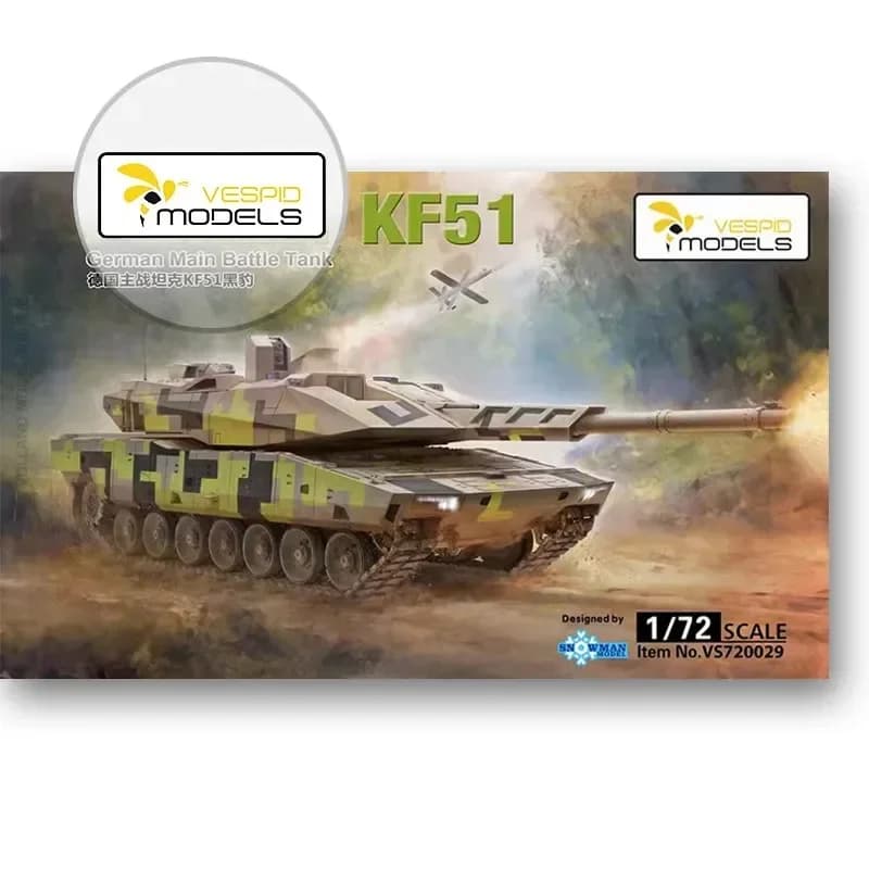 Kit modello di assemblaggio modello Vespid 1/72 moderno carro armato di battaglia principale tedesco KF51 Panther VS720029
