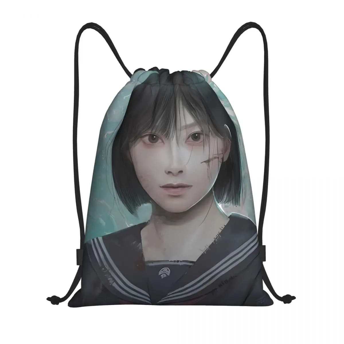 Silent Hill F Game Hinako Borse con coulisse Zaino sportivo Zaino da palestra Borse con corde per l'allenamento