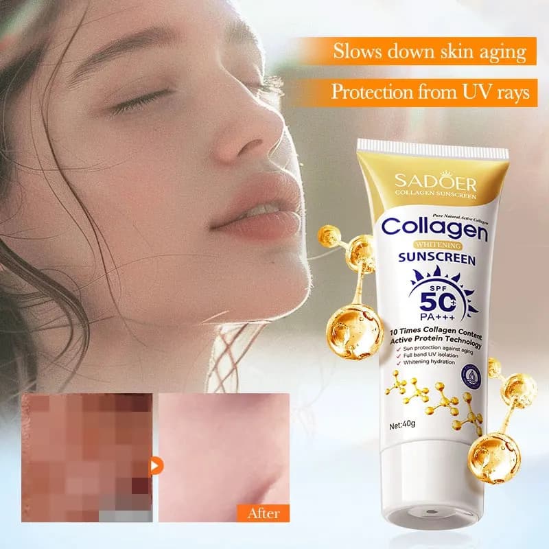 SADOER Sun cream Spf 50 Oil control Anti UV Anti oxidant Hydrating Skin care Solar moisturizing face cream long lasting