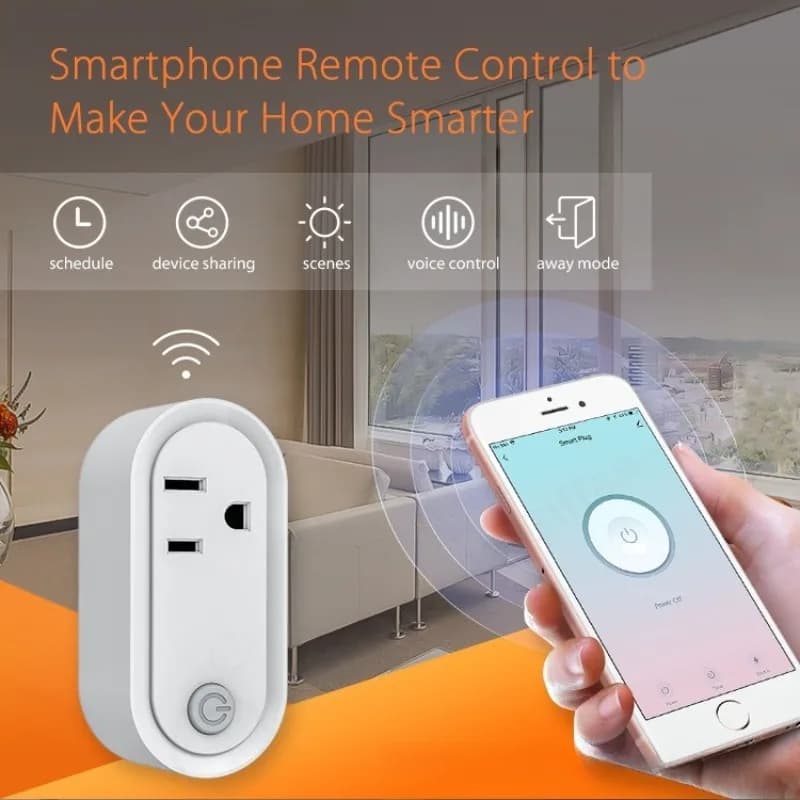Smart Power Socket Wireless Remote Control Outlet, Matter Zigbee Voice Control Plug For Household Home Automation Use
