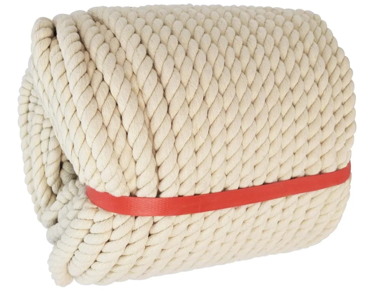Corda di cotone intrecciata naturale da 0.5 pollici x 164 piedi corda morbida spessa e resistente per tiro alla fune sportivo, artigianato decorativo, paesaggistica, ringhiere