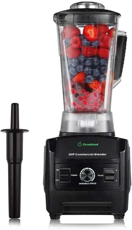 Frullatore Commerciale con Garanzia Completa di 5 Anni - 1800W, 3HP, Frullatore Professionale da Banco ad Alte Prestazioni da 64oz con Acciaio Inossidabile