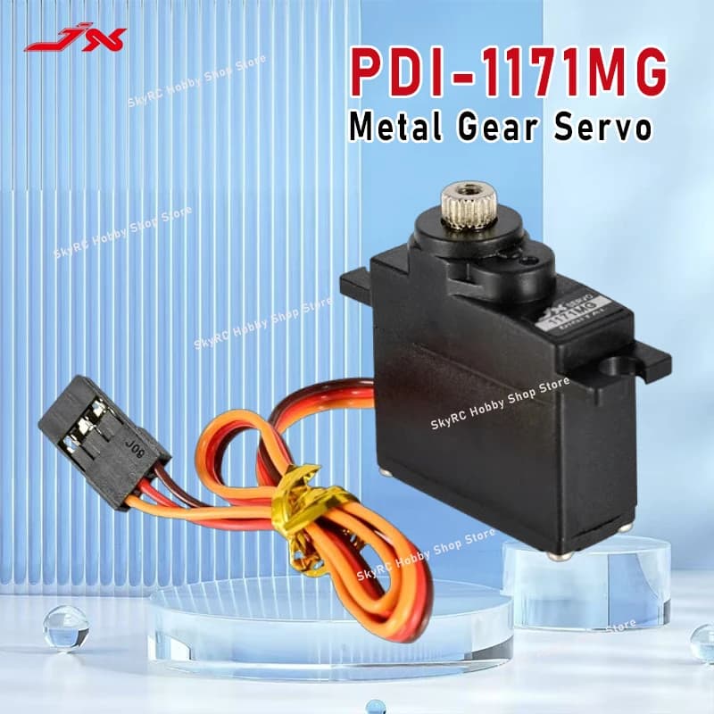 Servo JX PDI-1171MG 17g 3.5KG di coppia con ingranaggi in metallo, servo analogico mini con nucleo in ferro per elicotteri RC, aerei, robot e parti fai-da-te