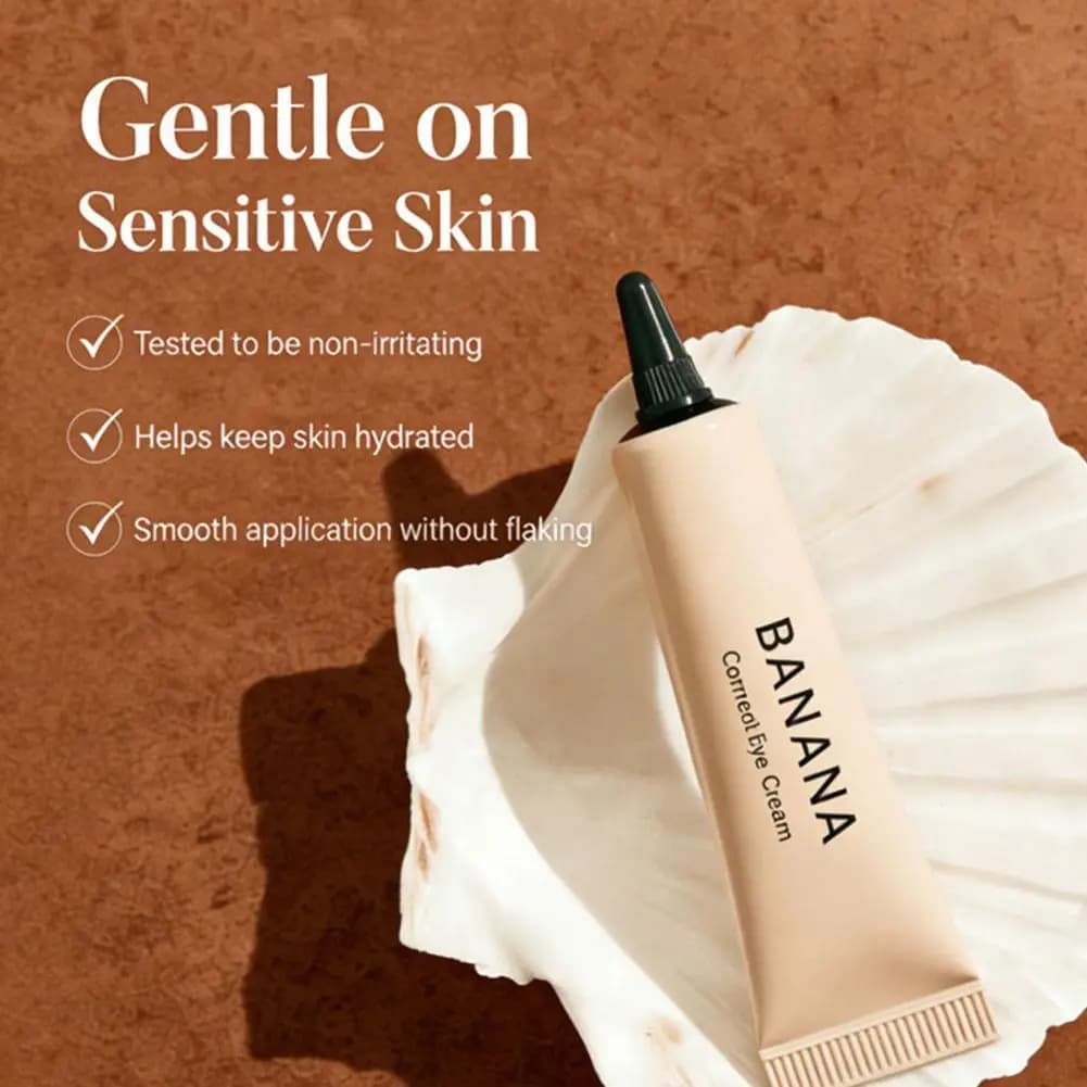 Banana Conceal Eye Cream 15g Under Eye Dark Circles Concealer Neutralizer Cream Cover Tear Trough Puffiness Hydrating Makeup Bas