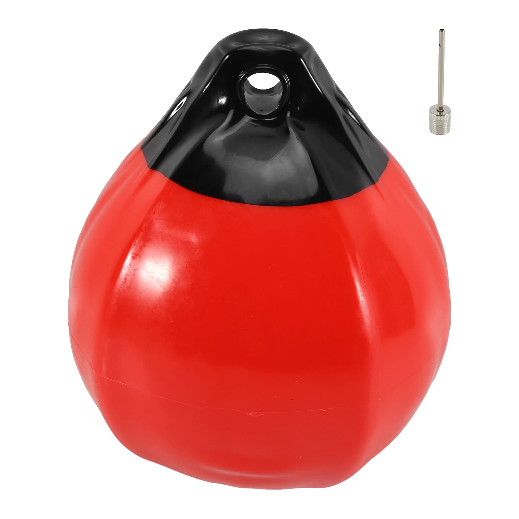 Heavy Duty PVC Boat Fender Ball Round Anchor Buoy Dock Bumper Ball Inflatable Protection Marine Mooring Buoy Multi-Purpose