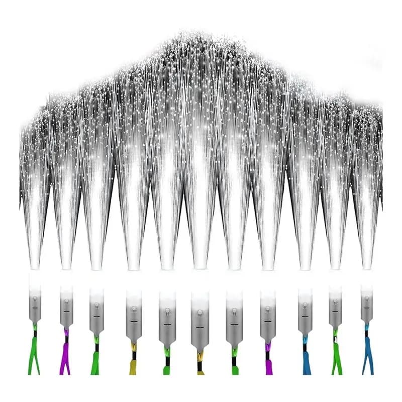 ABMR-Glow Wand& Light Up Wand, 28 PCS Fiber Optic Wand In 3 Light Modes For Kids, Fiber Optic Lights Included