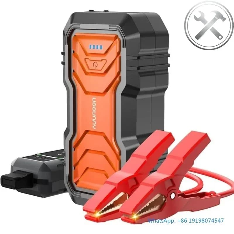 Avviatore d'Emergenza per Auto 3500mAh 2000A, Batteria Portatile, Caricabatterie d'Emergenza per Auto, Dispositivo di Avviamento Automatico