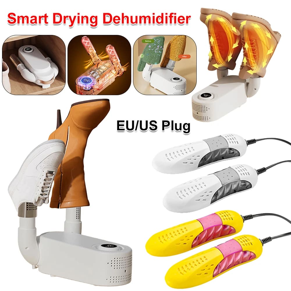 Asciugatrice elettrica portatile per scarpe pieghevole Smart Drying deumidificatore sterilizzatore stivali essiccatore protezione per piedi deodorante per odori