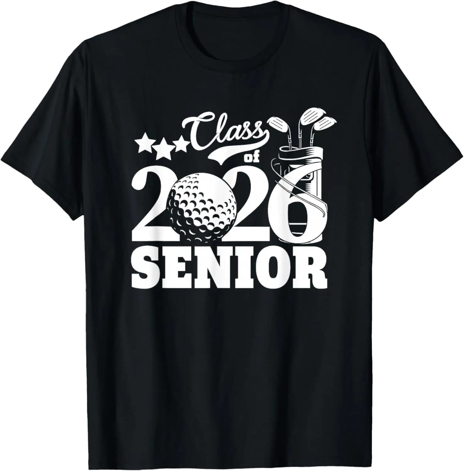 Classe del 2026 Laurea Senior Golfista Giocatore di golf Grado 2026 T-shirt Stampa su richiesta T-shirt a maniche corte Camiseta Hombre