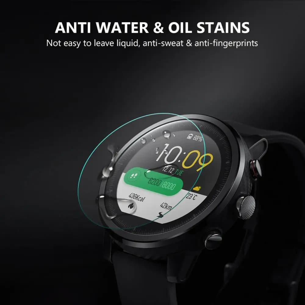 Pellicola proteggi schermo in vetro temperato 2 pezzi più nuovi orologi rotondi Full Size diametro 34 35 36 38 39 40 42 45 46 mm per Smart Watch