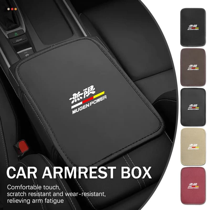 Car armrest box, central console, armrest protection, for Honda Mugen Civic Accord CRV Fit Jazz