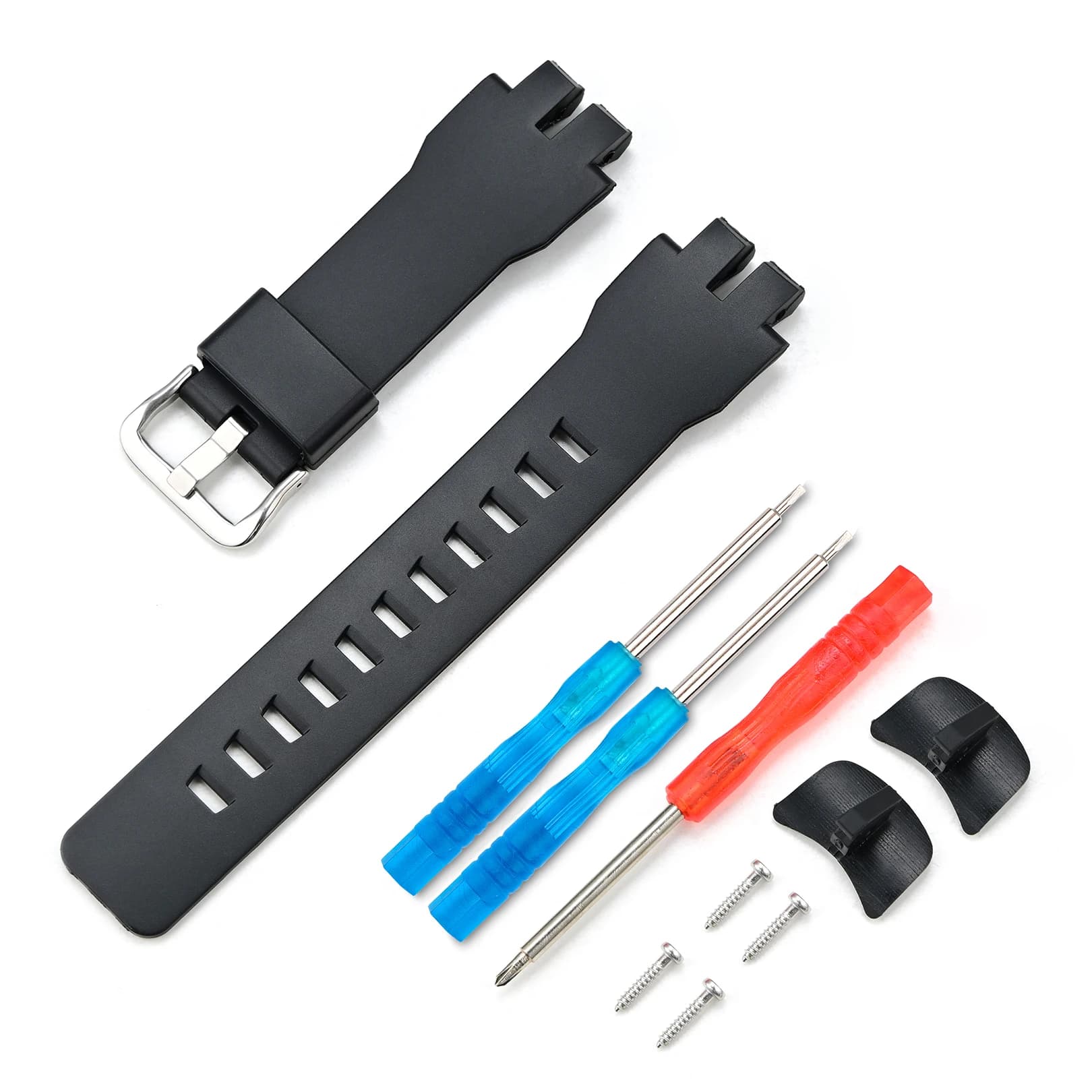 Cinturino in resina nera per Casio Protrek PRW-3000/3100/6000/6100 PRG-300 Uomo Sport Gomma impermeabile Sostituisci cinturino per orologio