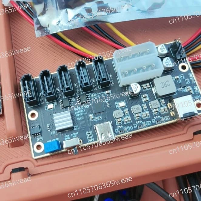 External Hard Disk SSD Expansion Card JMS580 JMB575 USB To SATA Type-C To 5 SATA External Expansion Cards
