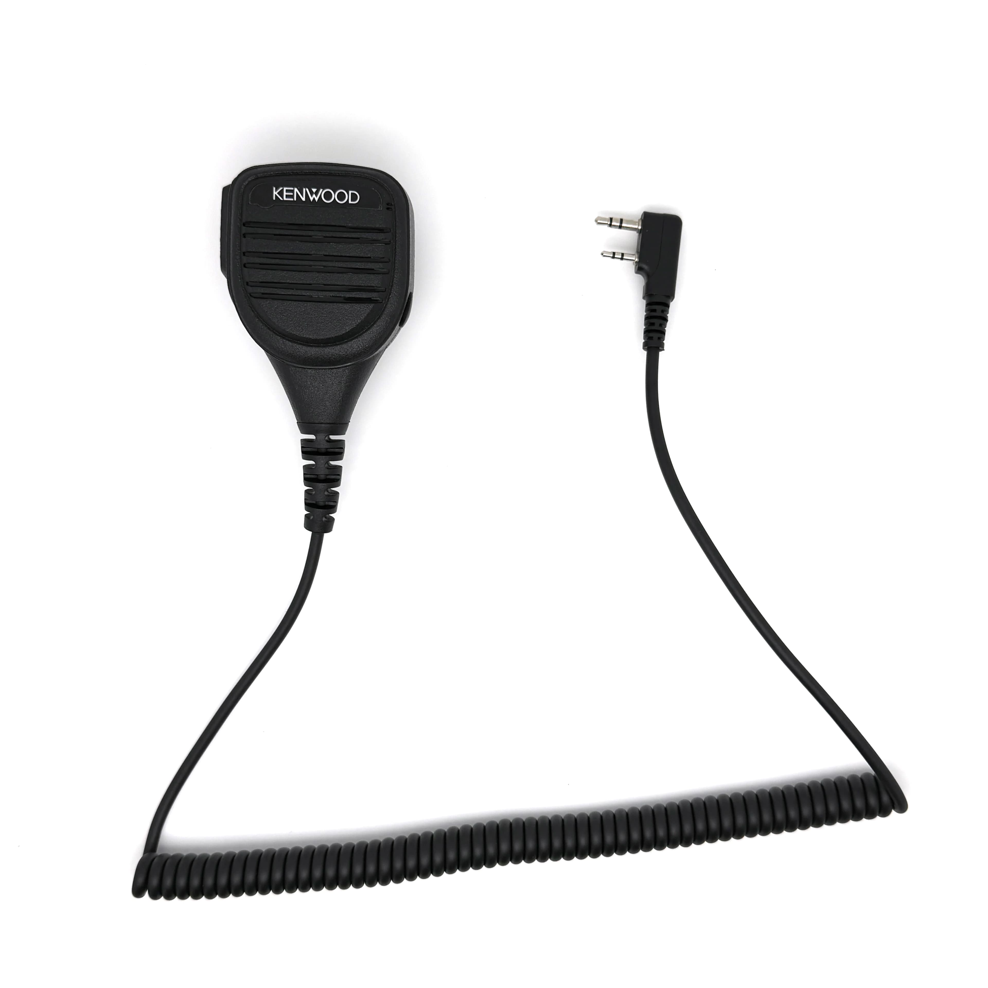 Altoparlante Portatile con Microfono PTT a 2 Pin, Connettore K e Jack per Auricolari da 3,5mm per Walkie Talkie Kenwood TYT Baofeng