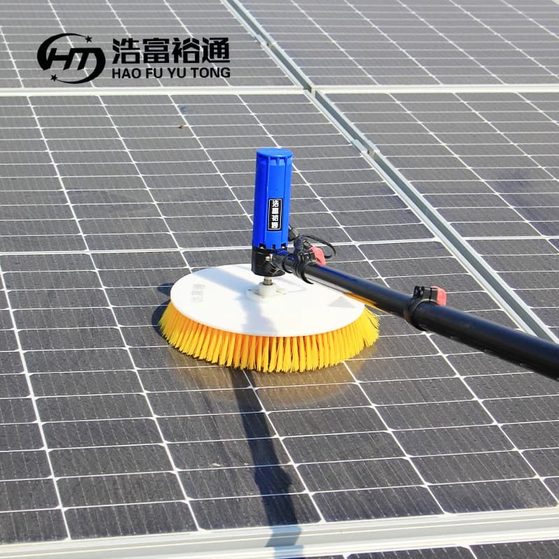 Macchina per la Pulizia di Pannelli Solari, Spazzola Rotante Elettrica, Robot per Pulizia Pannelli Solari, Attrezzatura per Pulizia Fotovoltaica
