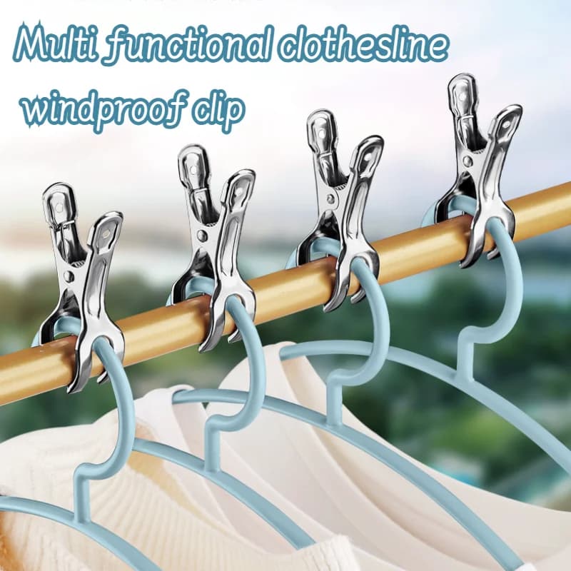 6 windproof clothesline clips, household cotton quilt clips, drying quilt hangers clips, drying socks, and cooling clothes clips