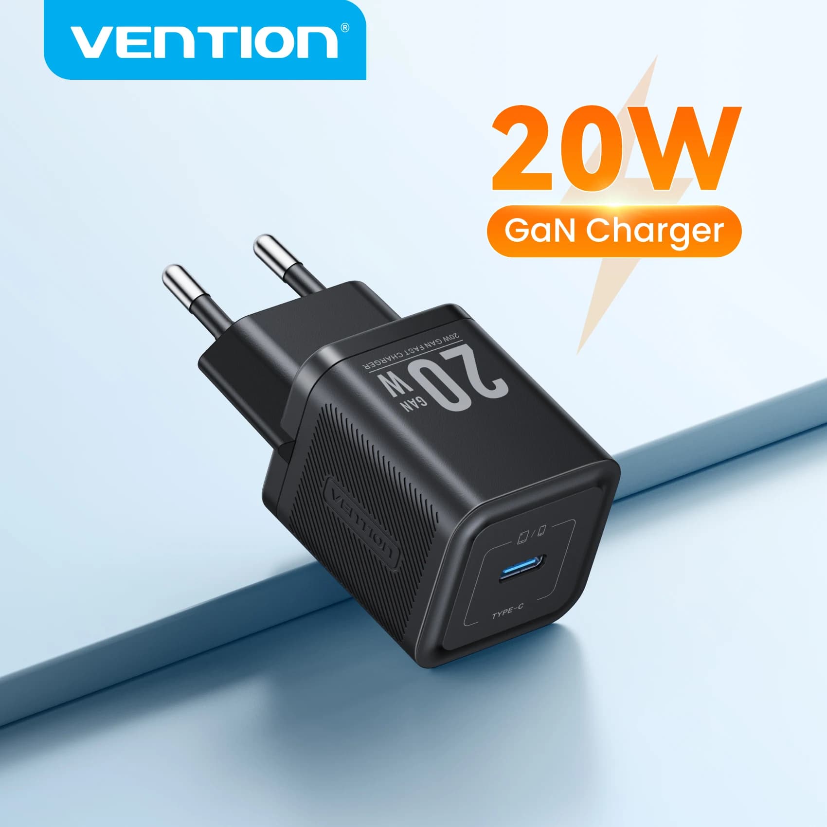 USB C Vention 20W Quick Charging PD3.0 QC3.0 Portable Type C Charger for iPhone 17 16 15 14 13 12 Pro Max 11 X 8 Plus