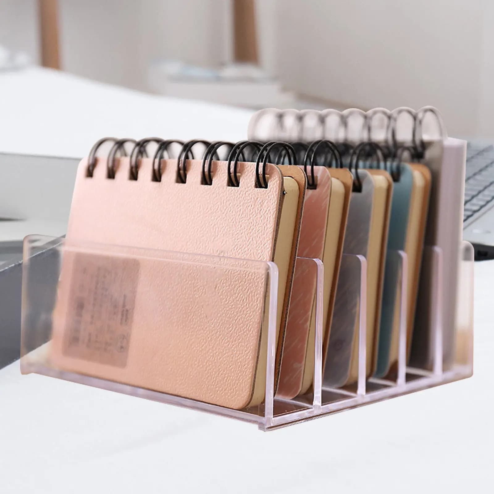 Set di Fermalibri in Acrilico Resistente, Supporto per Libri, Organizzatore per Scaffali, Scrivania, Studio, Ferma Libri Trasparente e Moderno