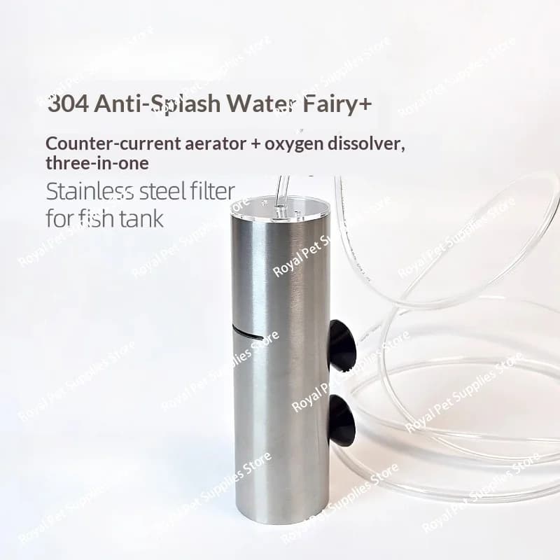 Mini filtro antispruzzo aeratore per letto fluidizzato 3 in 1 per ossigenazione dell'acquario dei gamberetti dell'acquario