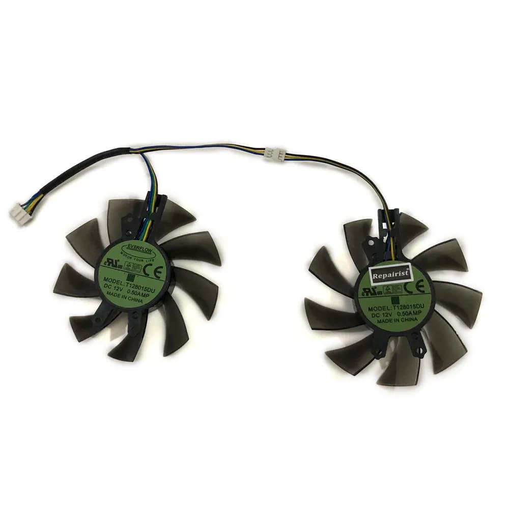 Graphics Card Fan,Video Cards Cooling,2Pcs/Set,T128015DU,For GALAX p106 100 P106-100 6gb