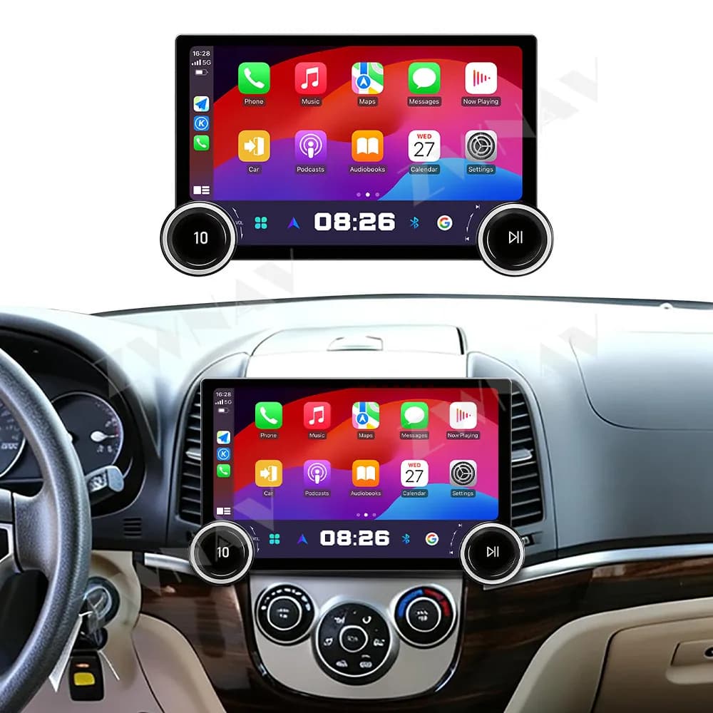 11.5 inch Touch HD Screen Android 15 For Hyundai Santa Fe 2006-2012 Multimedia Player Stereo GPS Navigation Auto Radio Heat Unit