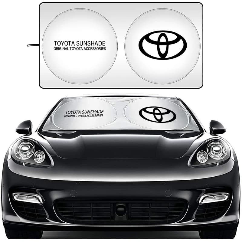 Adesivi per interni auto, copertura parasole per parabrezza, protezione UV per Toyota Corolla Camry rav4 Yaris hilux prius PRODA