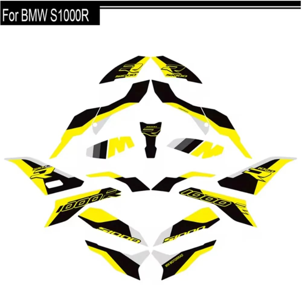 S1000R Moto Carenatura Del Corpo Della Protezione Serbatoio Ginocchio Pad Adesivi Decalcomanie Per BMW S1000R S1000 R S1000 M M1000R 2021 2022 2023 2024