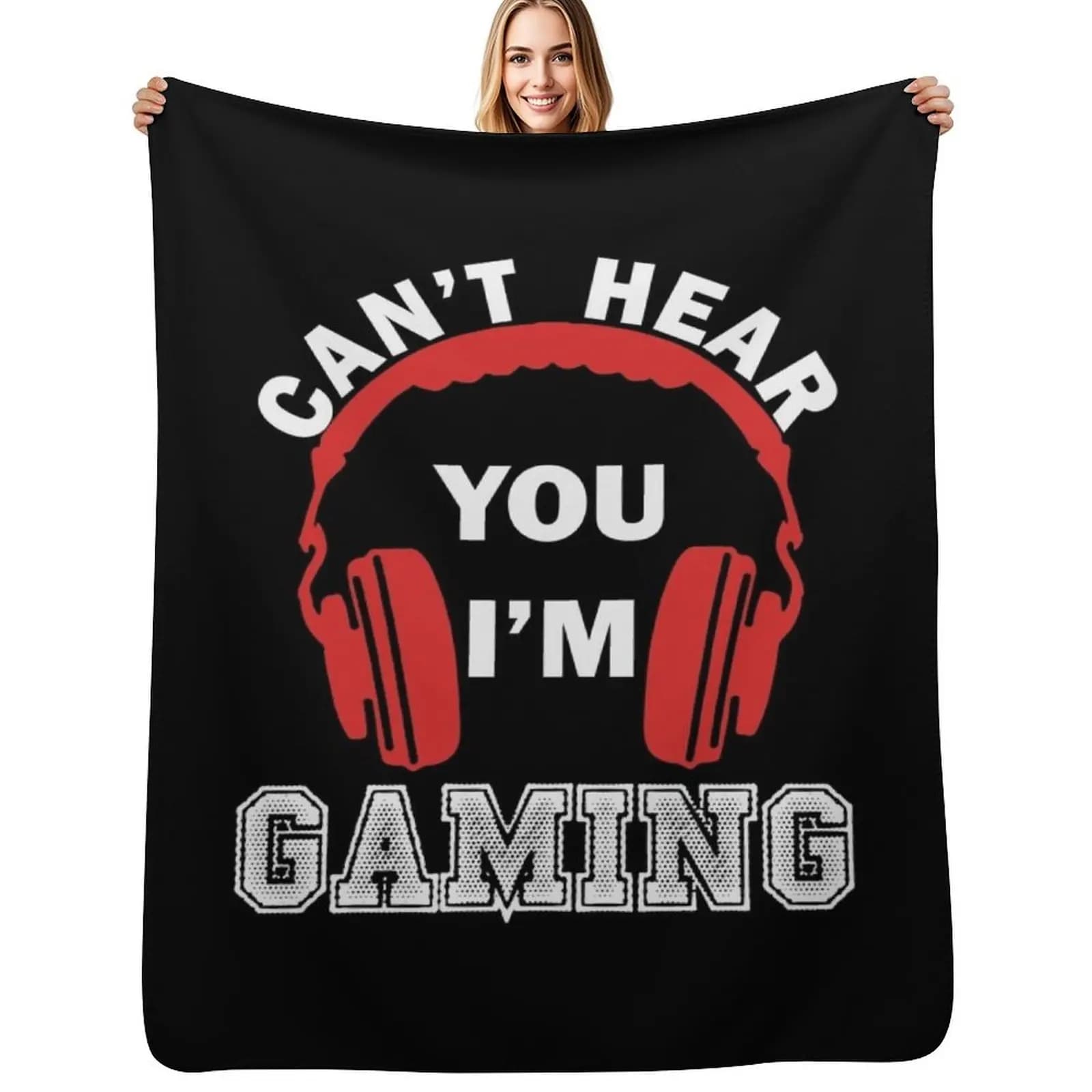 Covered in Soft and Durable Plush with Design Gamer Headphones, Gift for Videoplayers, for Daily Use