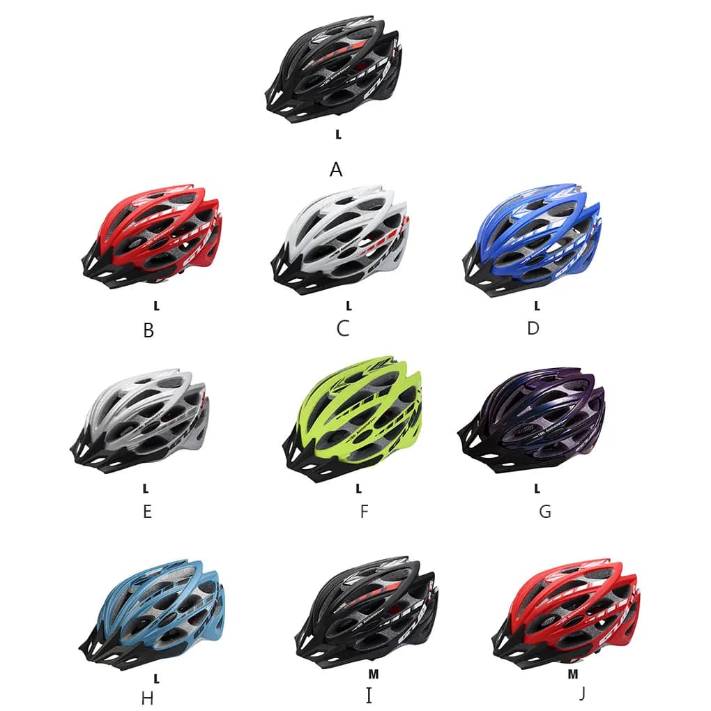 Bike helmet 30 holes portable cycling helmet breathable visor safety hat