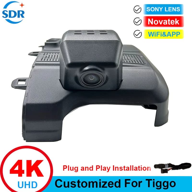 DVR Auto 4K UHD Plug and Play WiFi per Ebro S400 2025, per Chery Tiggo 7 Ultimate AWD 2024-2026, per Chery Tiggo 4 2025-2026