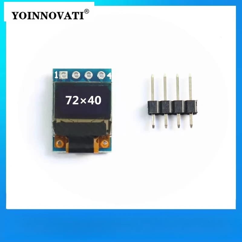 0.42" OLED Display Module 128x64 SSD1306 - SPI/I2C 4-Pin Interface for Arduino/Raspberry Pi DIY Projects for Embedded Systems