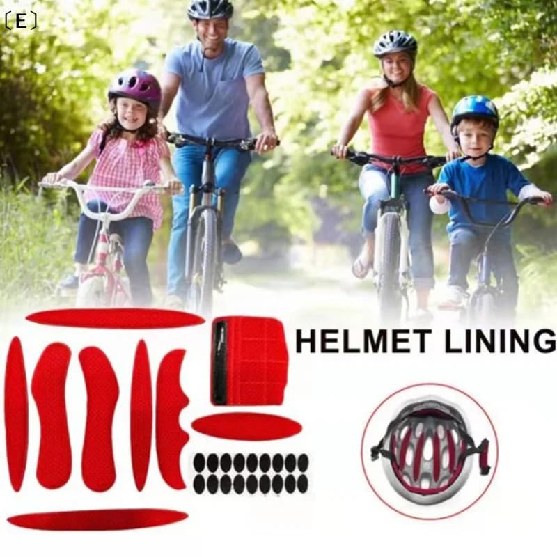 Set of Universal Insoles for Bici/Moto Helmet, Spare Parts with Anti-Insect Network