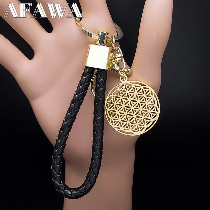 Good luck Irish Celtic knot Keychain Pendants Stainless Steel Fashion Women's Bag Witch Keychain for Car Jewelry Chains