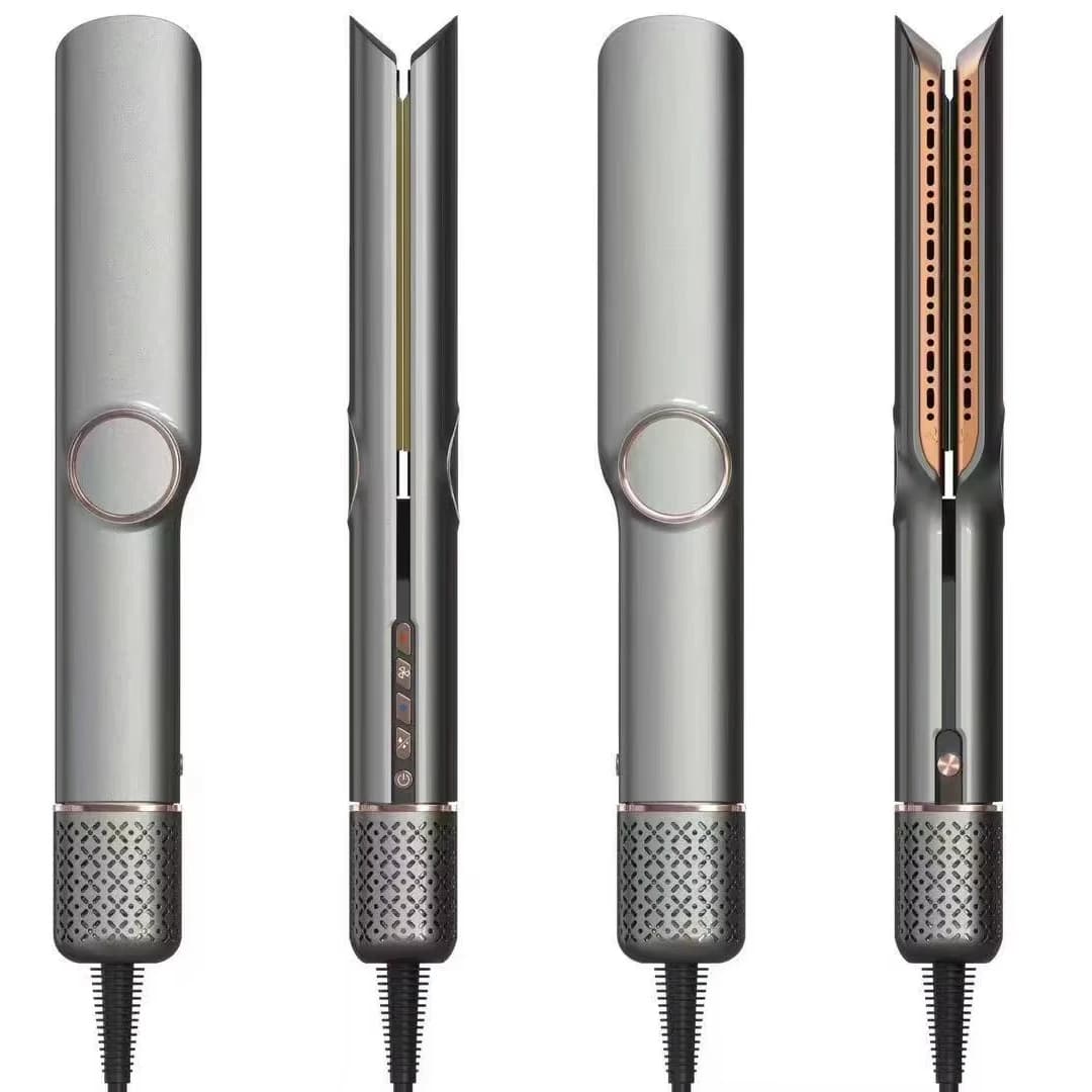 Piastra per Capelli Multistyler Portatile Certificata, con Denti in Acciaio Inox e Corpo in Plastica, per Styling a Flusso d'Aria su Capelli Bagnati o Asciutti