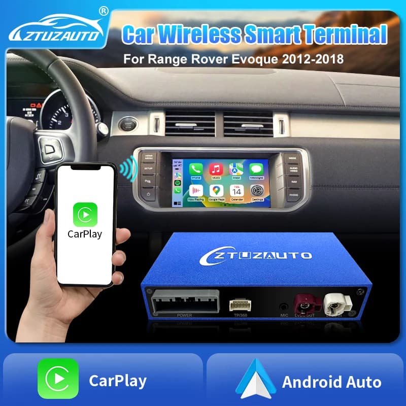 Wireless Carplay Android Auto Per Range Rover Evoque 2012-2018 Mirroring Smart Car Play Sistemi Kit Aggiornamento Plug and Play