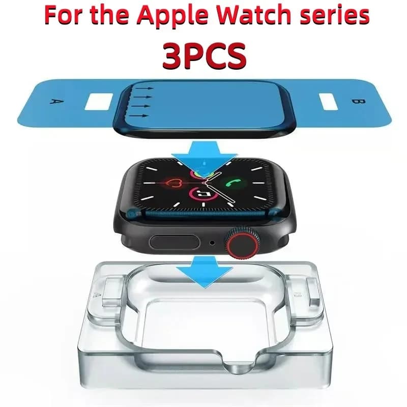 3PCS ceramic film for Apple watch Ultra 11 10 46mm 9 8 49mm 45mm 41mm screen protection for Apple watch 6 5 4 SE 44mm 40mm 3 2 1