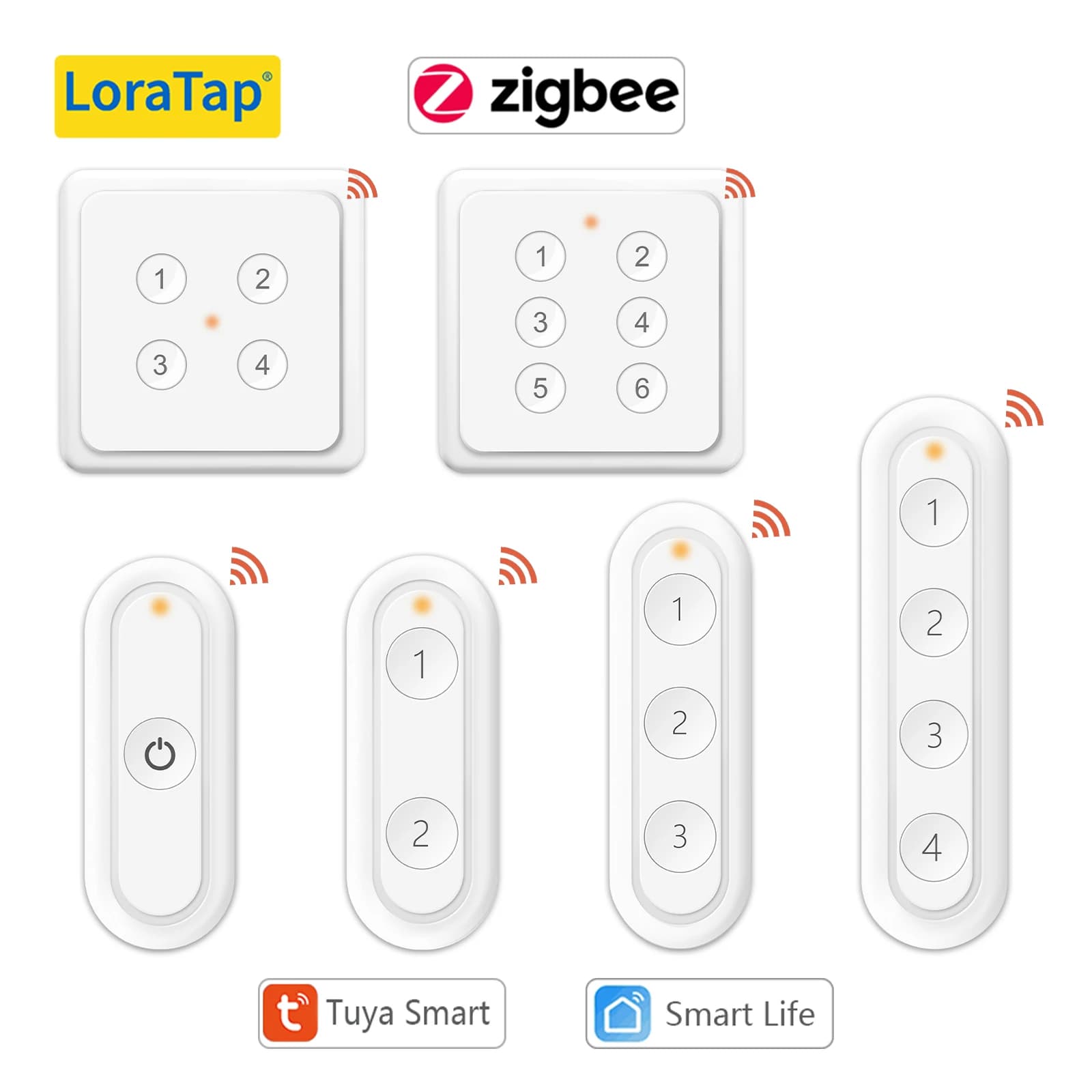 LoraTap ZigBee 3.0 Wireless 6 Buttons Tuya Remote Scene Automation Control Switch App Smart Life
