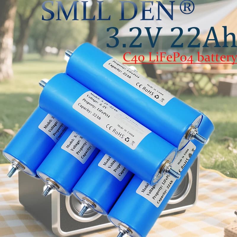 3.2V 22Ah large capacity deep cycle Lifepo4 battery, suitable for 4S 12V 6S 24V 48V off-road vehicle rechargeable battery pack