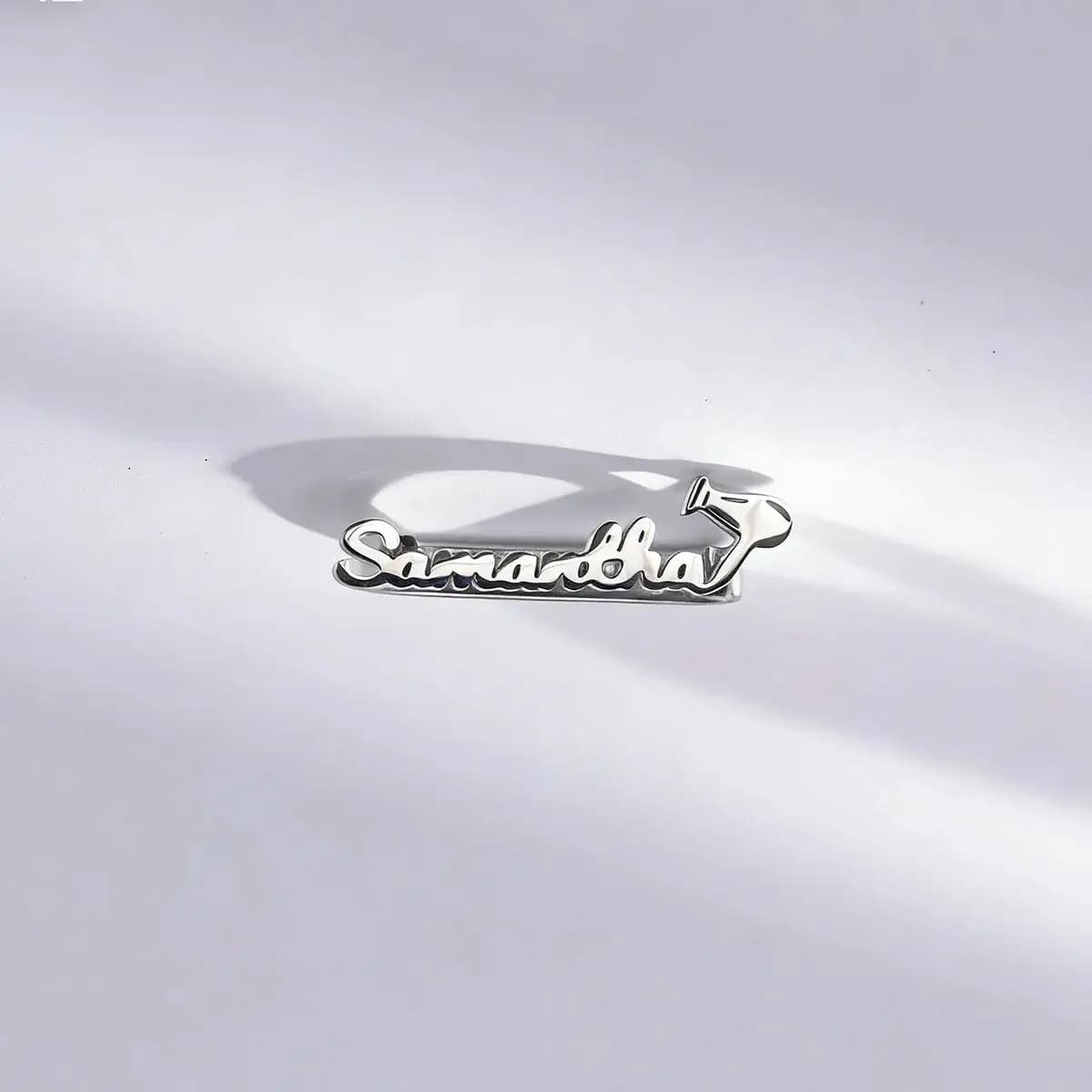 Chandler Ciondoli in metallo personalizzati con nome, anello decorativo per cinturino orologio, ornamento per asciugacapelli, accessori per cinturino smartwatch