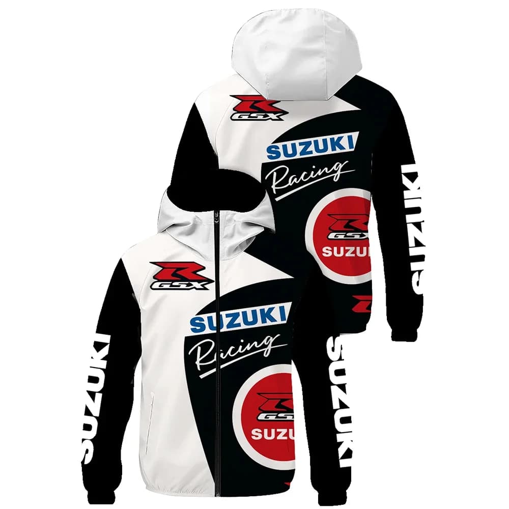 Suzuki Racing Jacket Motorcycle Jacket Suzuki Endurance Race Sun Protection Jacket Outdoor Cycling Race Jacket Men Coat Clothing