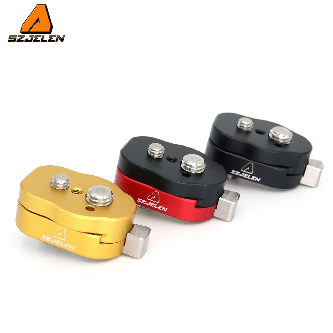 Quick release plate for LCD monitor with 3/8 M3 screw and positioning pin, for mini live monitor, magic arm, LED light and camera