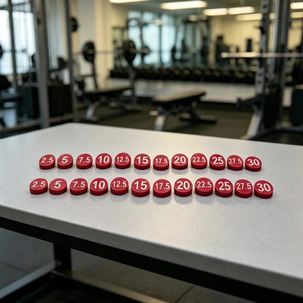 Weight Rack Decals Dumbbell Rack Stickers Fade Resistant Design High Visibility Numbers Professional Gym Accessory