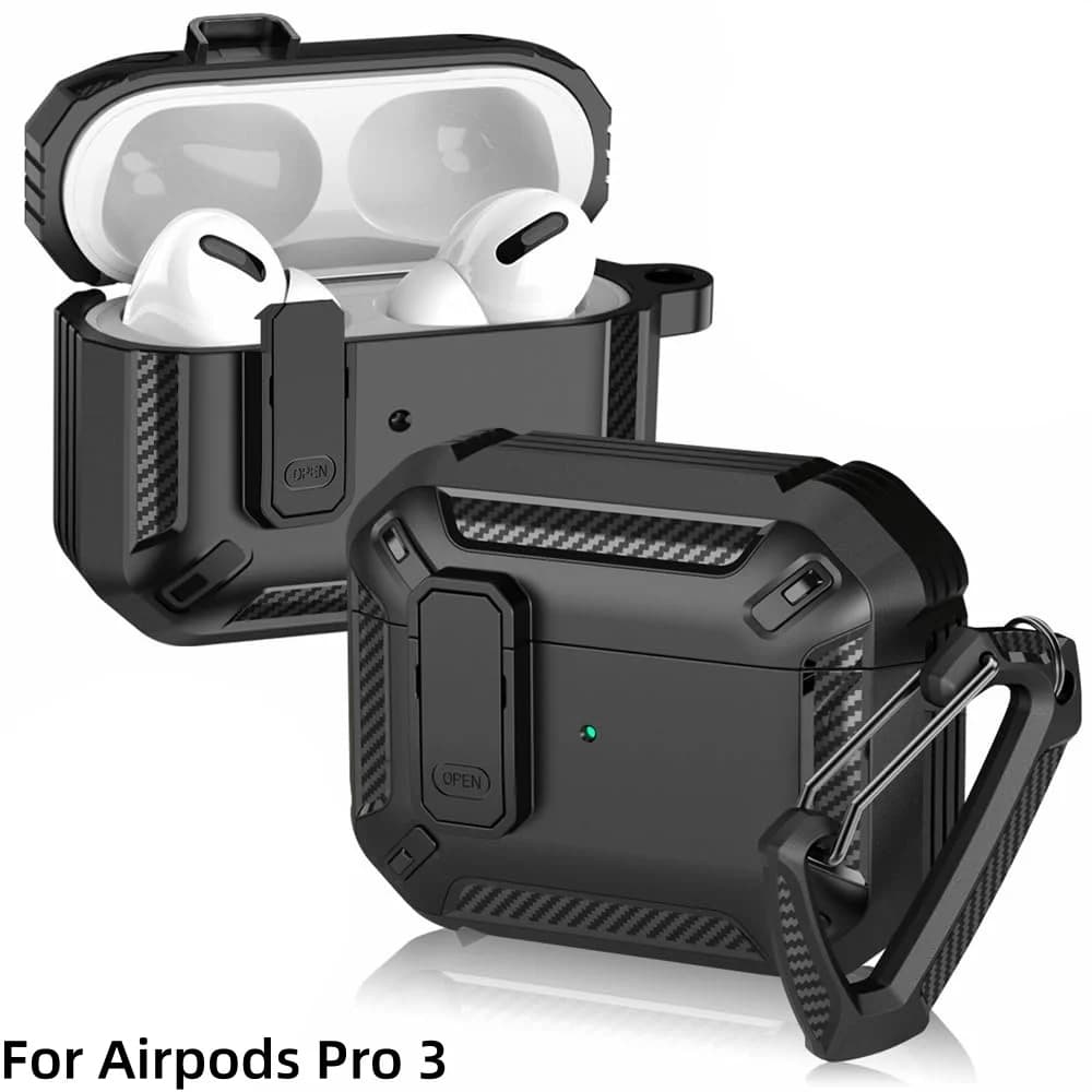 AirPods Pro 3 Case with Keyring and Cleaning Kit, Anti-dust and Anti-dust [Design with Safe Closure], Protective Cover for AirPods Pro 3