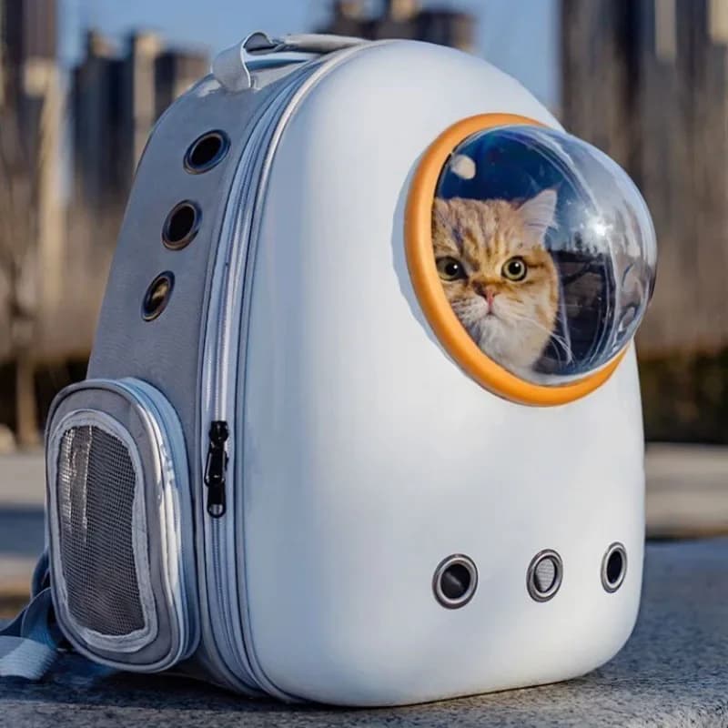 Zaino Trasportino Portatile per Gatti e Cani, Gabbia per Gatti, Borsa a Capsula Spaziale per Animali Domestici