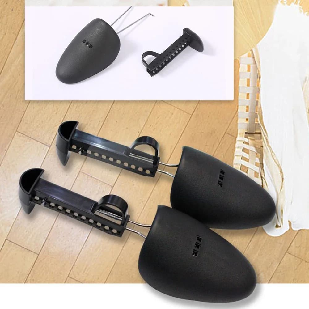1 paio di scarpe barella scarpe albero shaper rack plastica lunghezza regolabile uomini/donne scarpe alberi barella porta stivali organizzatori