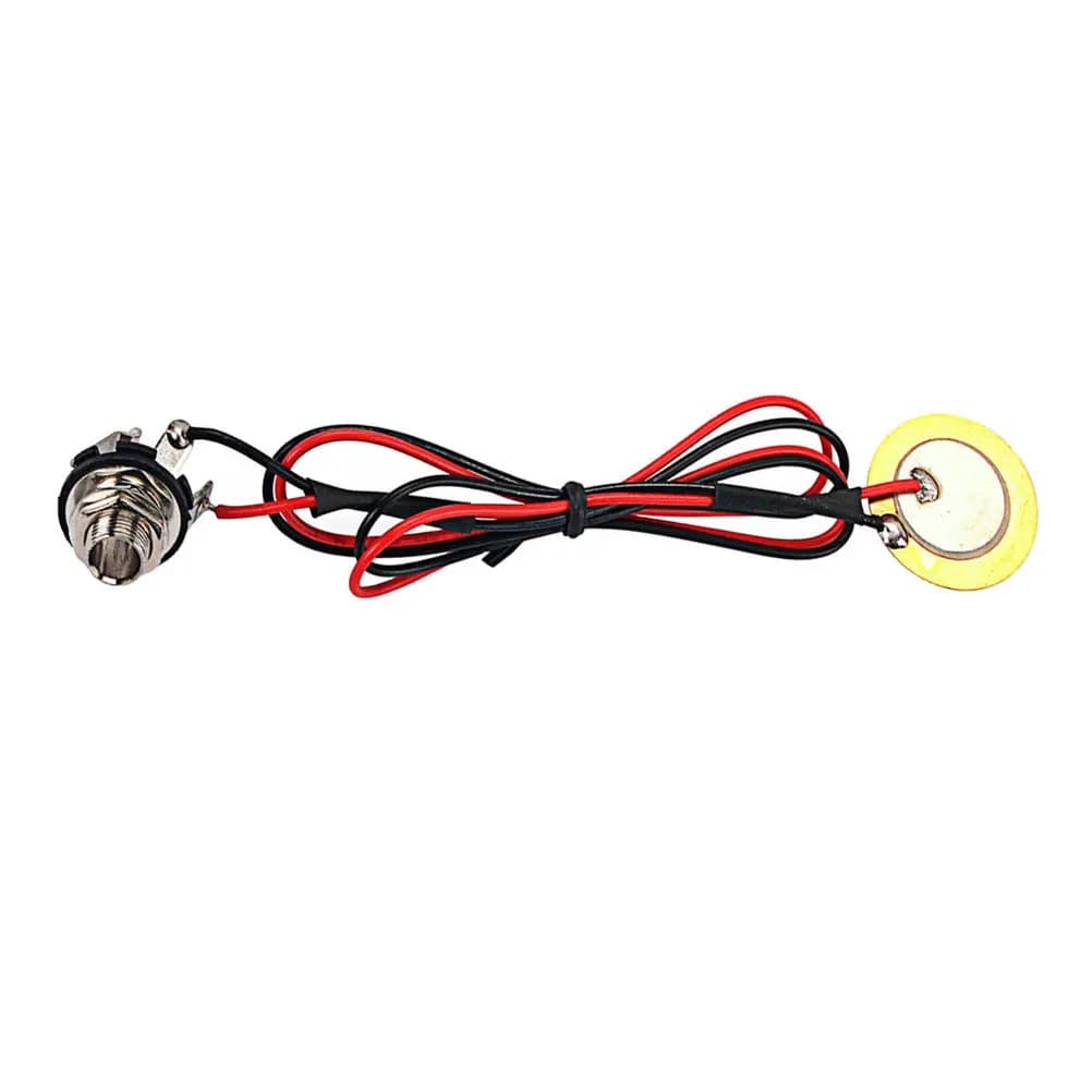 Single Piezo Pickup Metal Pre-Wired Drum Trigger Transducer for Acoustic Guitar Mandolin Ukulele Amplifier Gmb604